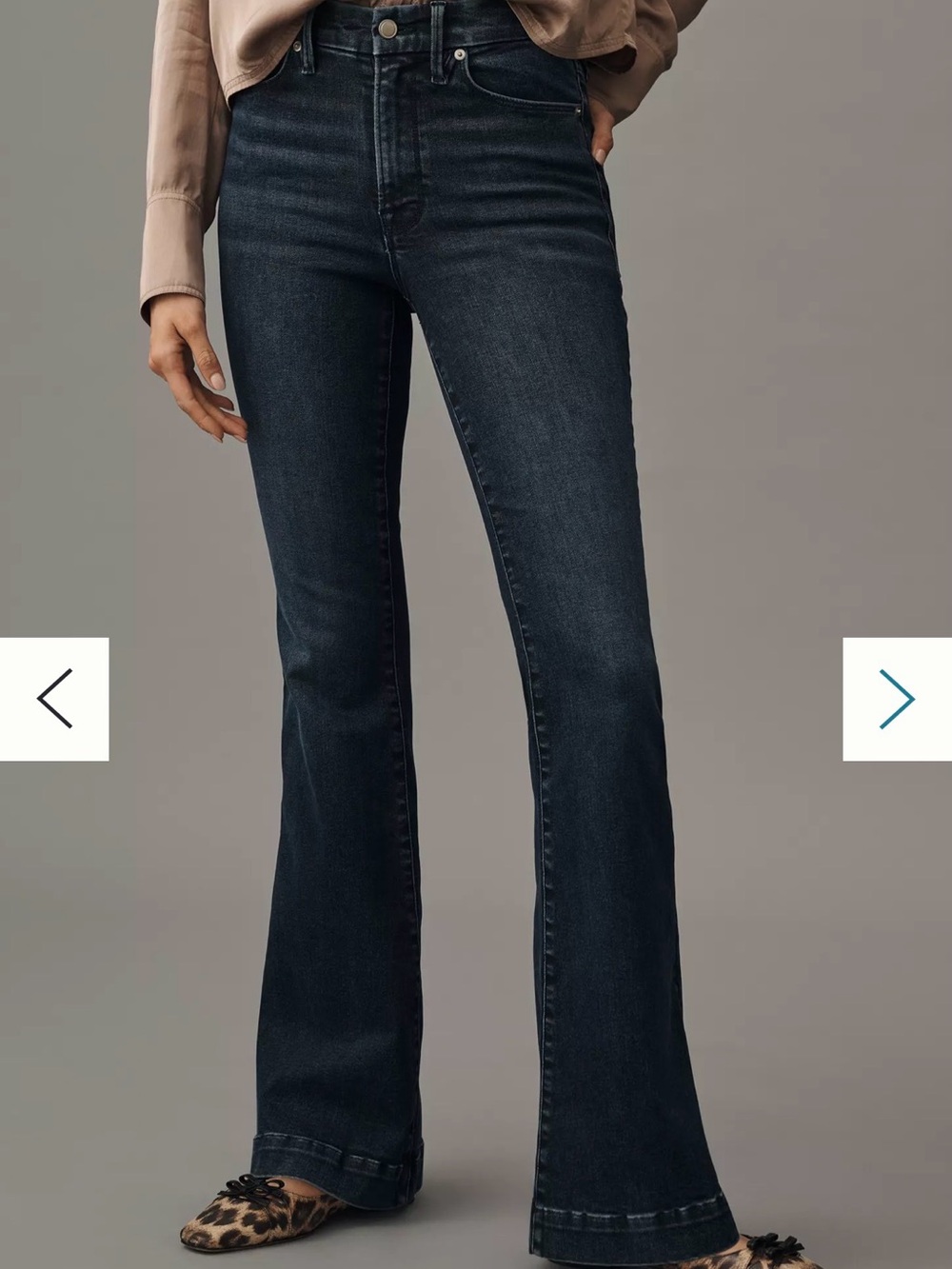 Good American Always Fits Good Legs Flare Trouser Jeans | Size 14-18